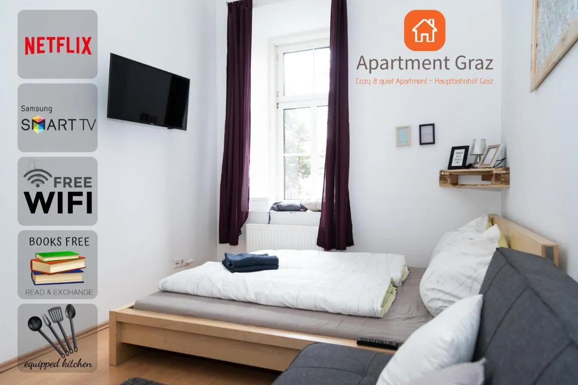 Image of Cozy & quiet Apartment close to Hauptbahnhof Graz